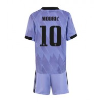 Fotbalové Dres Real Madrid Luka Modric #10 Dětské Venkovní 2022-23 Krátký Rukáv (+ trenýrky)
